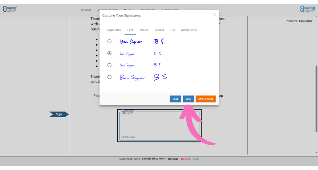 Face to Face - Capture Signature
