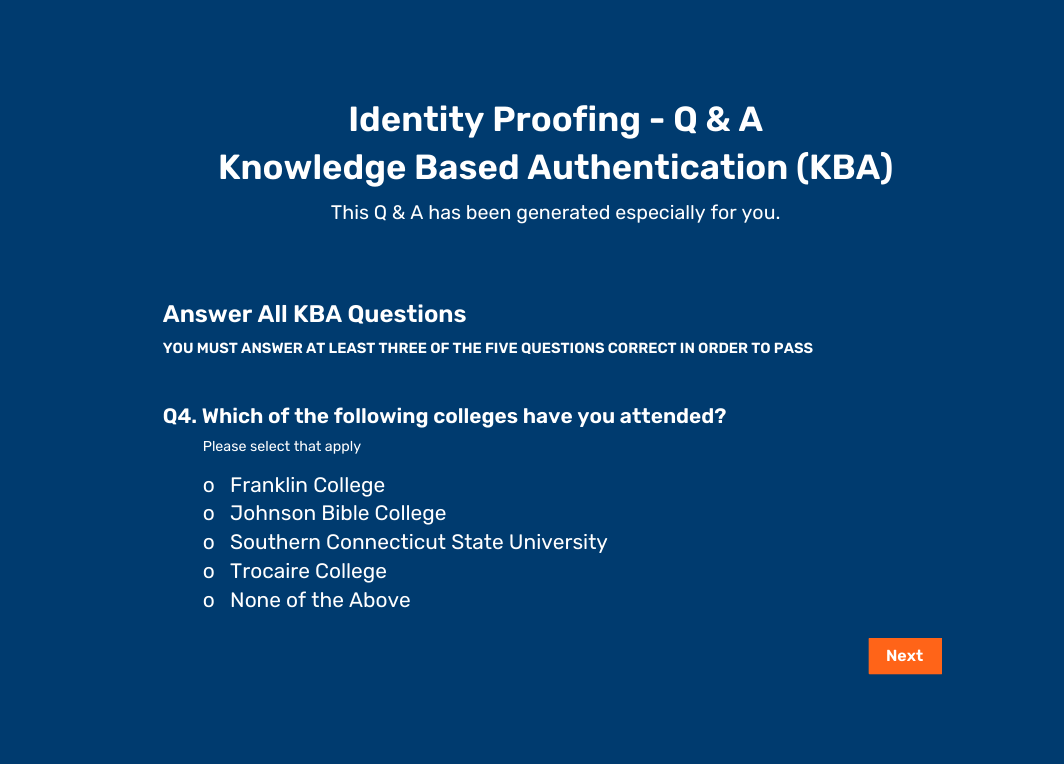 KBA - Sample Question