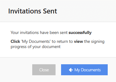 WeSign - Invitation Sent