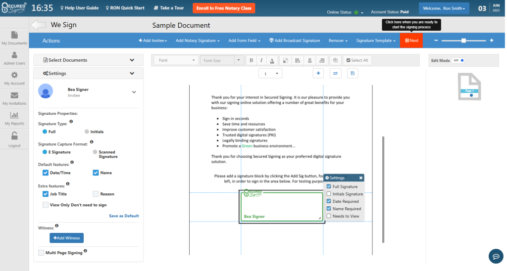 Face to Face - Tag Document