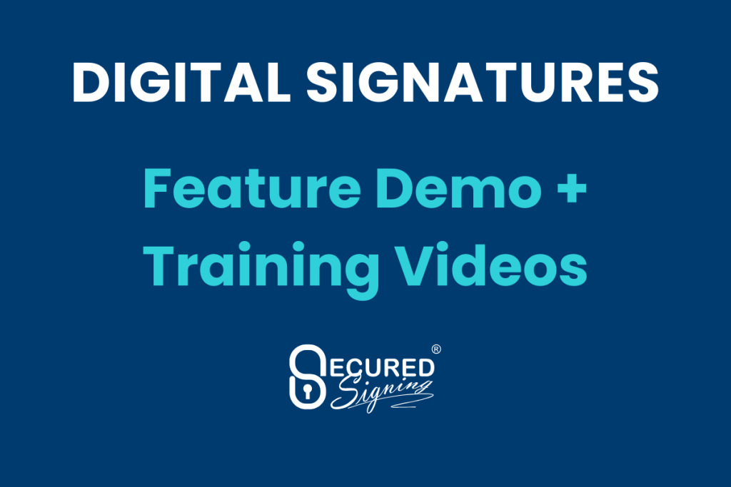 Digital Signing Training Videos