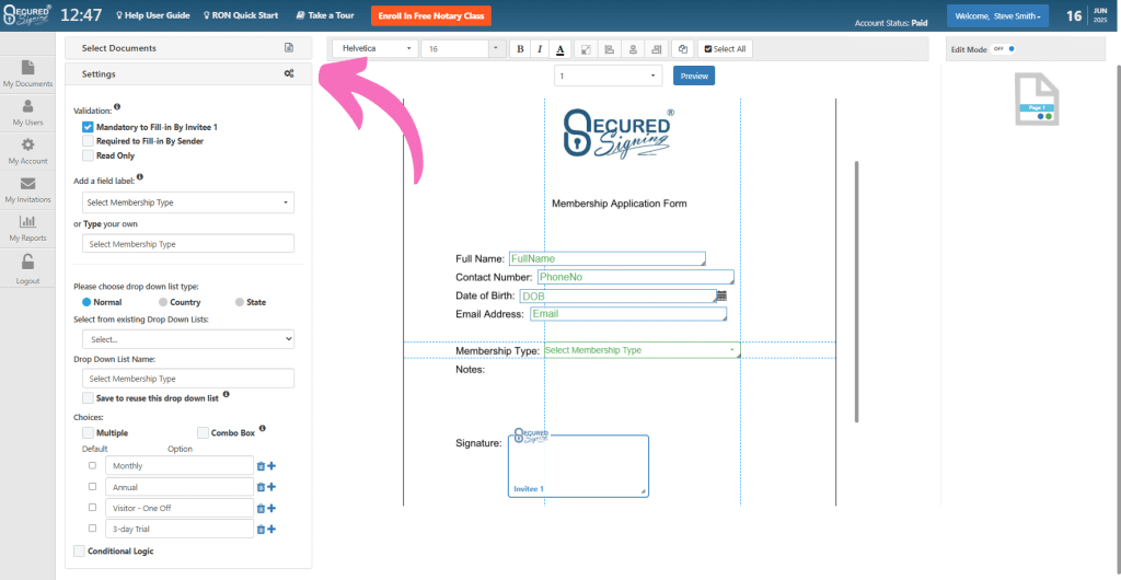 FormFiller - Drop Down List