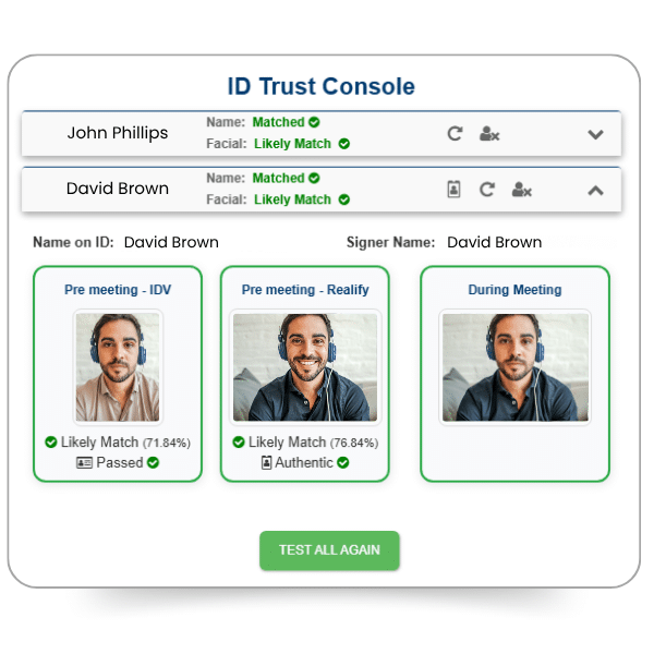 ID Trust console all green promo