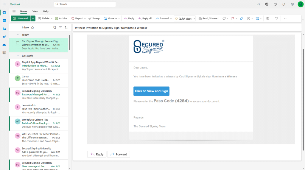 Nominate Witness - Witness Invitation