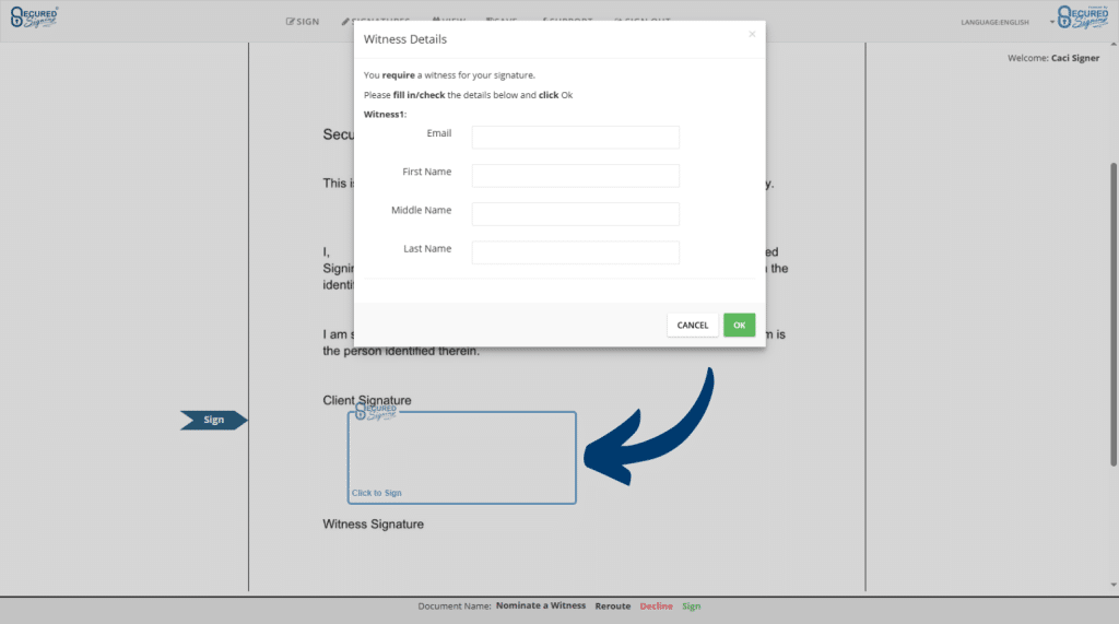 Nominate a Witness - Nominate