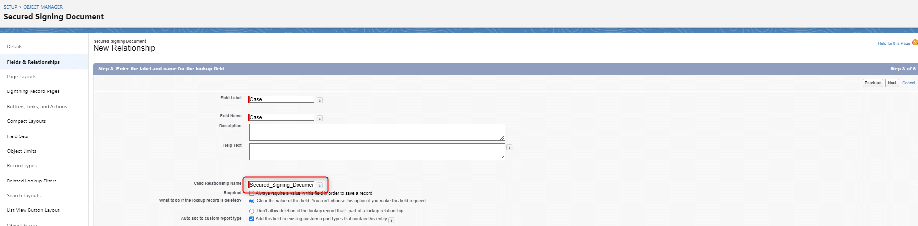 Secured Signing support for Salesforce, labeling your tags