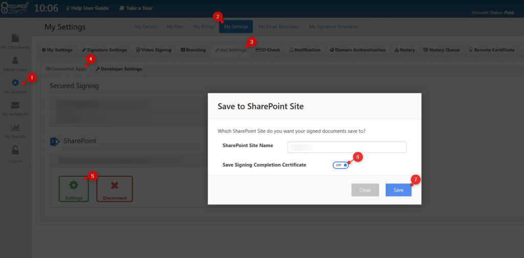 SharePoint - Save Signing Completion Certificate back to SharePoint