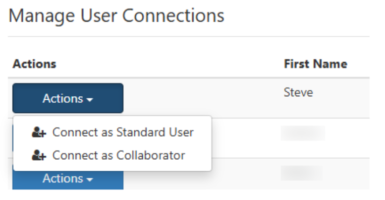 Manage User Connections