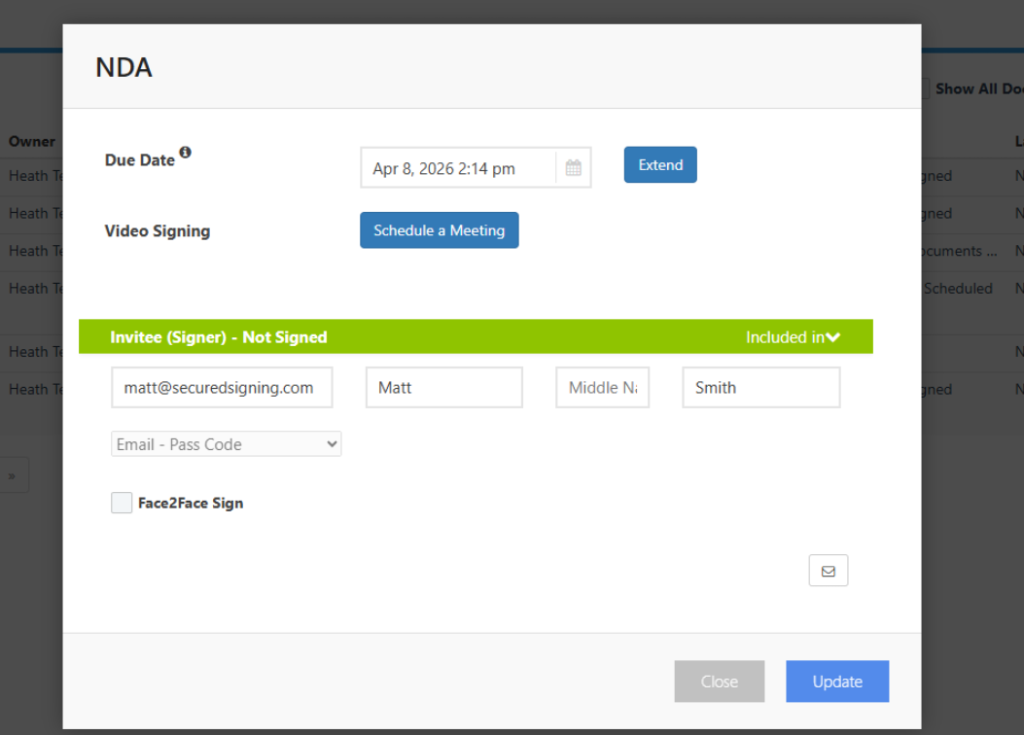 Step 4: View Document Progress Click the i icon to check the progress of the document.