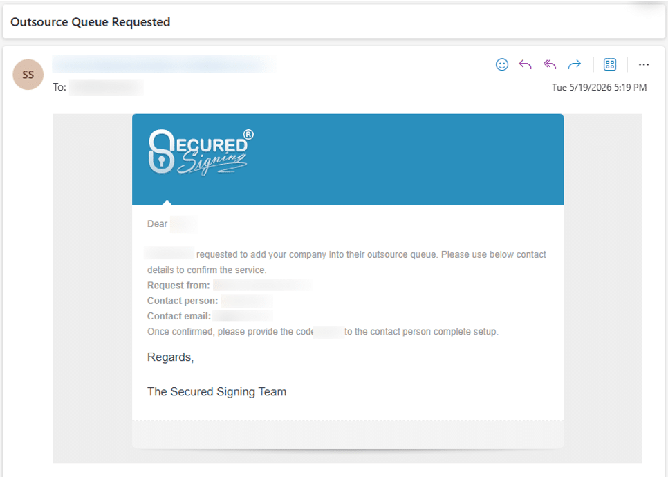 outsource queue request