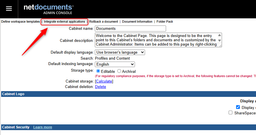 step 1 to activate netdocuments